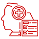Mental health check icon