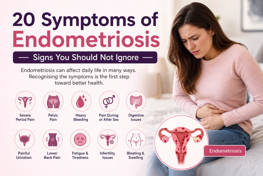 20 symptoms of endometriosis