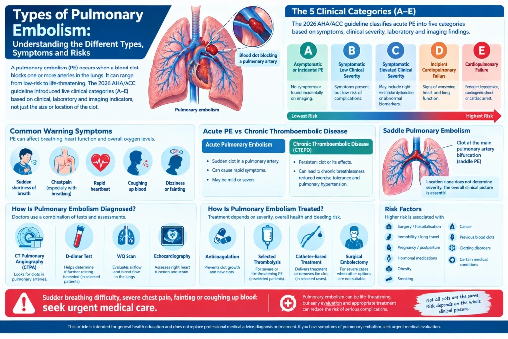 Types of Pulmonary Embolism